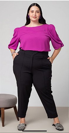 Blusa Manga com Pregas