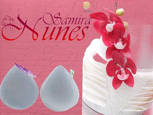 Molde de Silicone Pétala Orquídea Flexarte