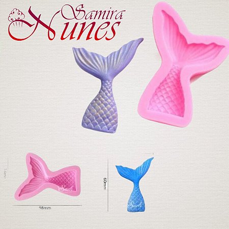 Molde Silicone Calda Sereia Menor