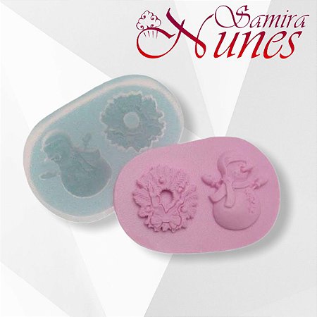 Molde de Silicone Par de Natal Flexarte