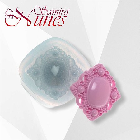 Molde de Silicone Broche 4 pontas Flexarte