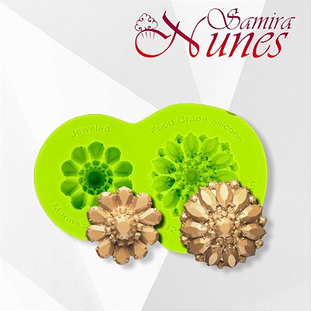 Molde Silicone Broche 2 Peças