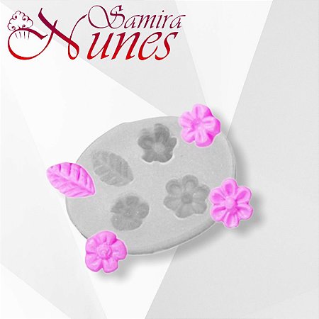 Molde de Silicone Florzinha 2 Flexarte