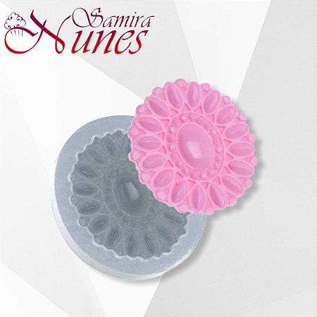 Molde de Silicone Medalhão Sunny Flexarte