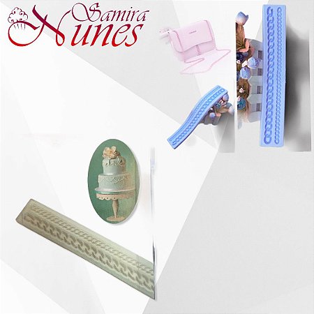 Molde de Silicone Cordão Corrente Pasta Americana