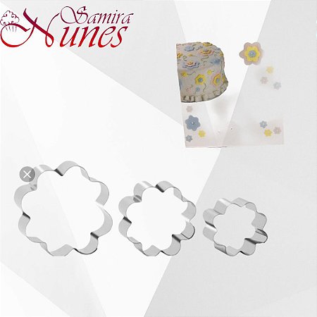 Cortador Flor Inox 3 Peças - 108