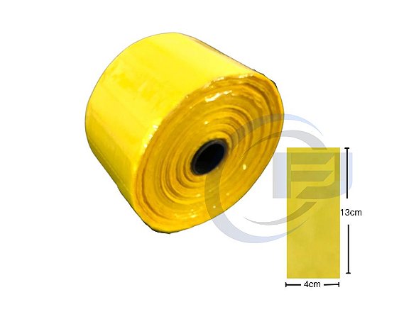 Bobina Unitarização de Medicamentos 4x13 Amarela Picotada S/ Fita Rolo com 5.000 FJ