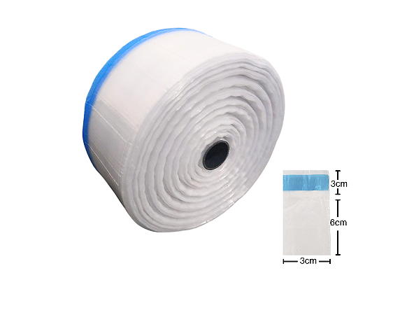 Bobina Unitarização de Medicamentos 3x6 Transparente Picotada C/ Fita Inviolável Rolo com 10.000 FJ