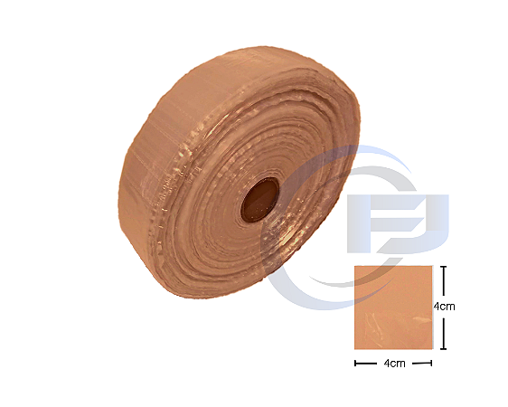 Bobina Unitarização de Medicamentos 4x4 Ambar Picotada S/ Fita Rolo com 10.000 FJ