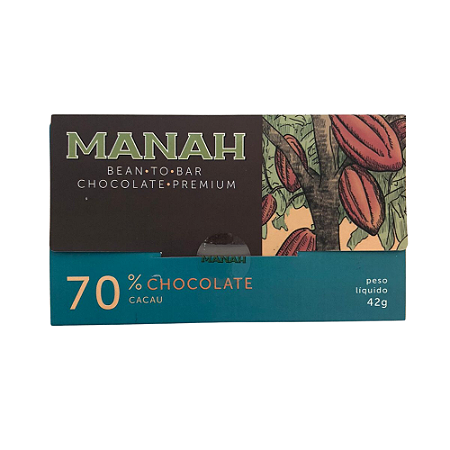 Barra de Chocolate 70% Cacau Intenso - Manah