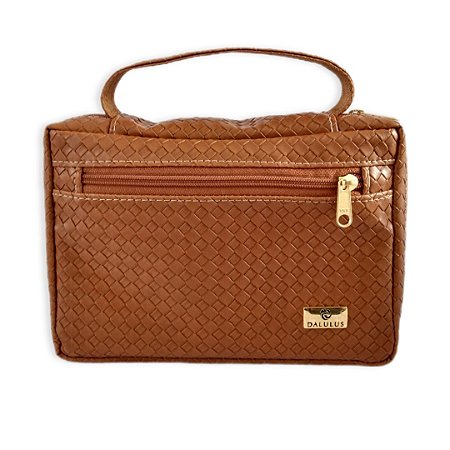Bolsa Para Bíblia ou Livro Trissê Caramelo