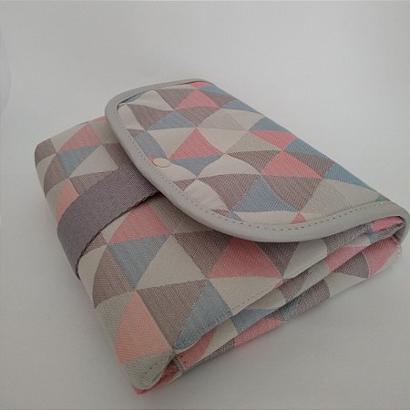 Trocador Portatil  Grande Dalulus- Jacquard Diamond Rosa