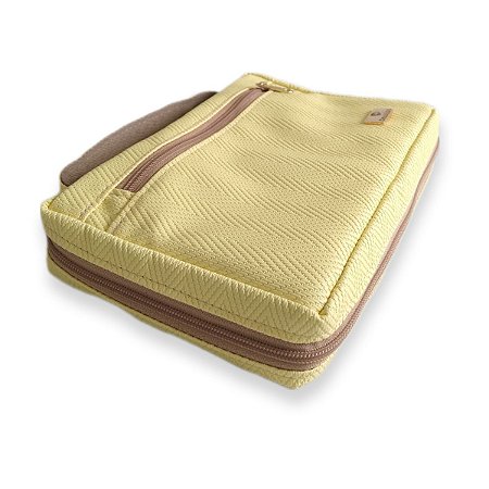 Bolsa Para Bíblia ou Livro Versalhes Amarela