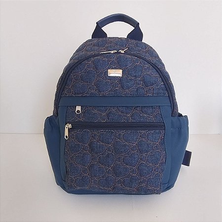 Mochila Urban Jeans Corações