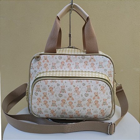 Bolsa Maternidade Elegance Pequena Ursos Verde