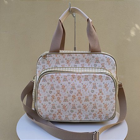 Bolsa Maternidade Elegance Média Ursos Verde