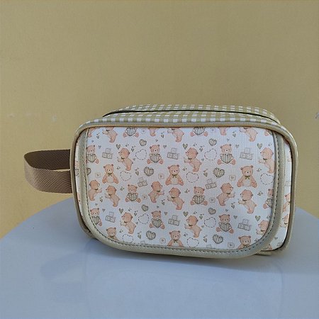 Necessaire Higiênica do Bebê Ursos Verde
