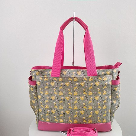 Bolsa Tote da Mamãe Girafinhas Pink