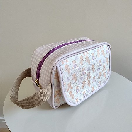 Necessaire Higiênica do Bebê Ursos Lilás