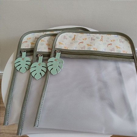 Kit Envelopes Organizadores para Maternidade Safari