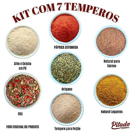 Kit Sem Pesadelo na Cozinha com 7 Temperos