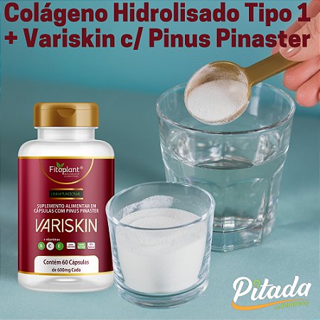 Colágeno Hidrolisado 280g Gelnex + Variskin Pinus Pinaster 600mg