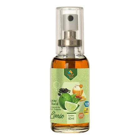 Spray de Própolis e Limão 40ml - Fauna e Flora
