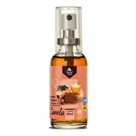 Spray de Própolis e Canela 40ml -  Fauna e Flora