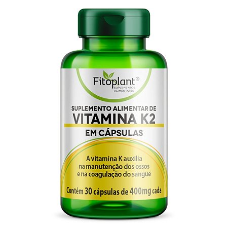 Vitamina K2 400mg 30caps - Fitoplant