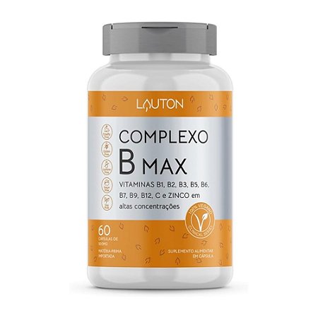 Complexo B Max 60 caps (1 ao dia) - Lauton