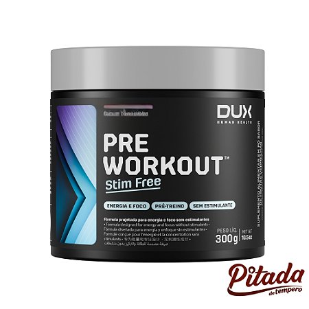 Pré Workout Original Stim Free 300g DUX - Pré Treino