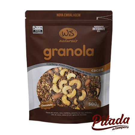 Granola Cacau 500g - WS Naturais