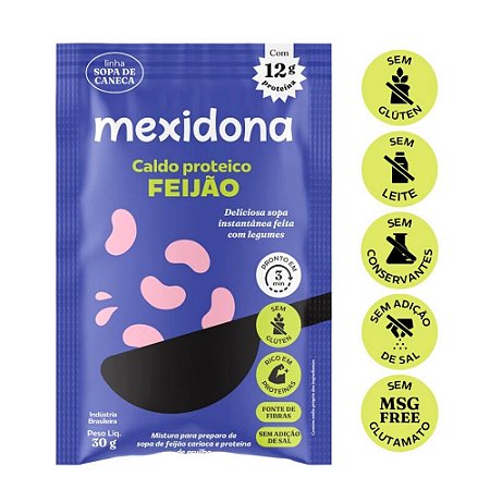 Caldo de Caneca Proteíco de Feijão 30g - Mexidona