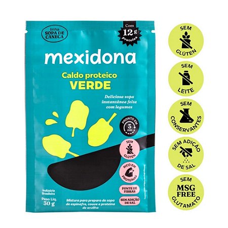 Caldo de Caneca Proteíco Verde 30g - Mexidona