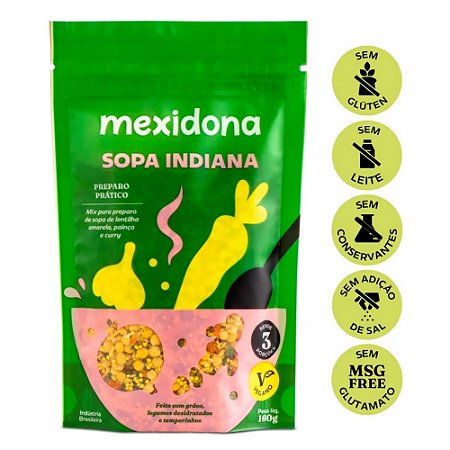 Sopa Indiana 160g - Mexidona