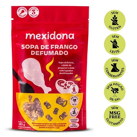 Sopa de Frango Defumado 110g - Mexidona