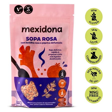 Sopa Rosa 160g - Mexidona
