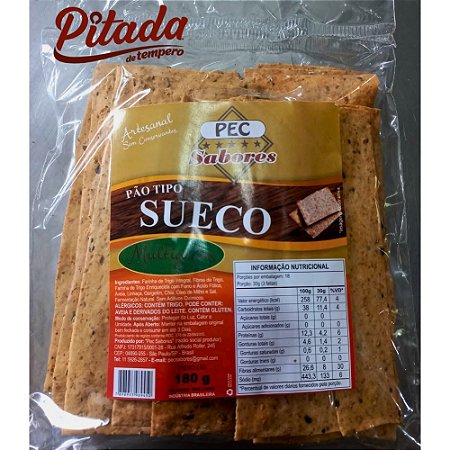 Pão Sueco 180g - Pec Sabores