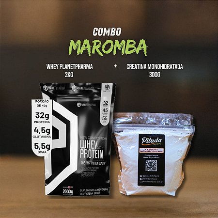 Kit Creatina 300g e Whey Protein Concentrado 2kg - Planet Pharma