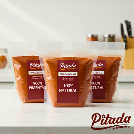 Trio de Páprica - Páprica Doce Páprica Defumada e Páprica Picante