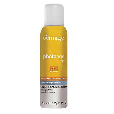 Protetor Solar Spray Photoage Wet FPS40 Dermage 150ml