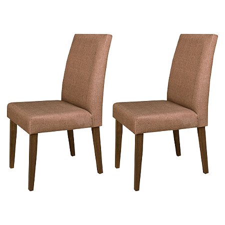 Conjunto 2 Cadeiras Estofadas Alta Qualidade Ester R Decor