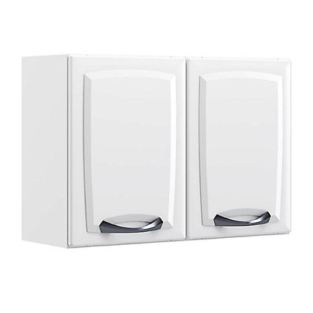 Armário de Cozinha Aéreo Itatiaia Aço 02 Portas New Premium Branco