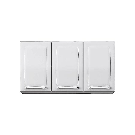 Armário de Cozinha Aéreo Itatiaia Aço 3 Portas Luce IP3-105 Branco