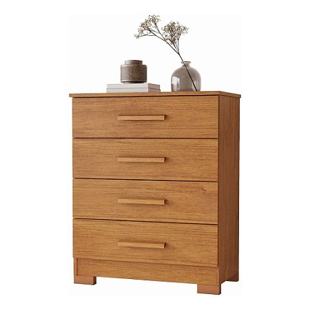 Cômoda 4 Gavetas Compacta 64cm Lídia Cinamomo