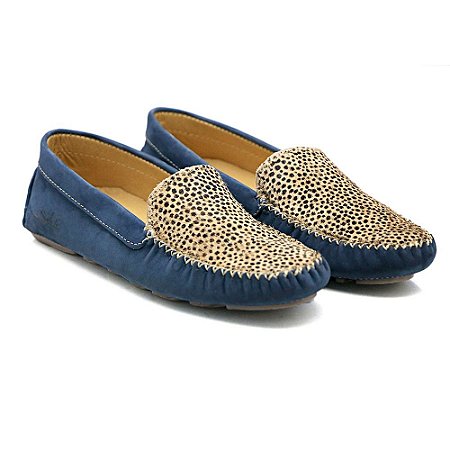 mocassim feminino em couro legitimo