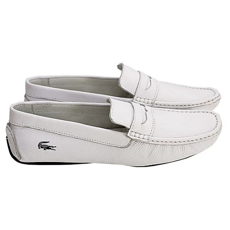 mocassim branco masculino