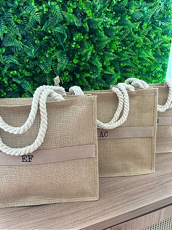 Bolsa praia com faixa personalizada Inciais Cliente