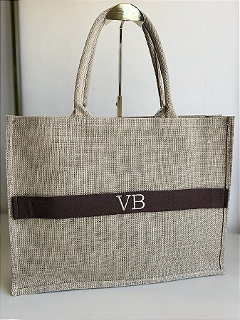 Bolsa praia com faixa personalizada Inciais Cliente