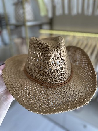 Chapéu comboy palha